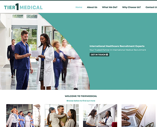 Tier 1 Medical - Paperback Designs Website Portfolio